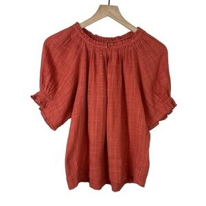 Apiece Apart Kasin Gauzy Organic Cotton Blend Top